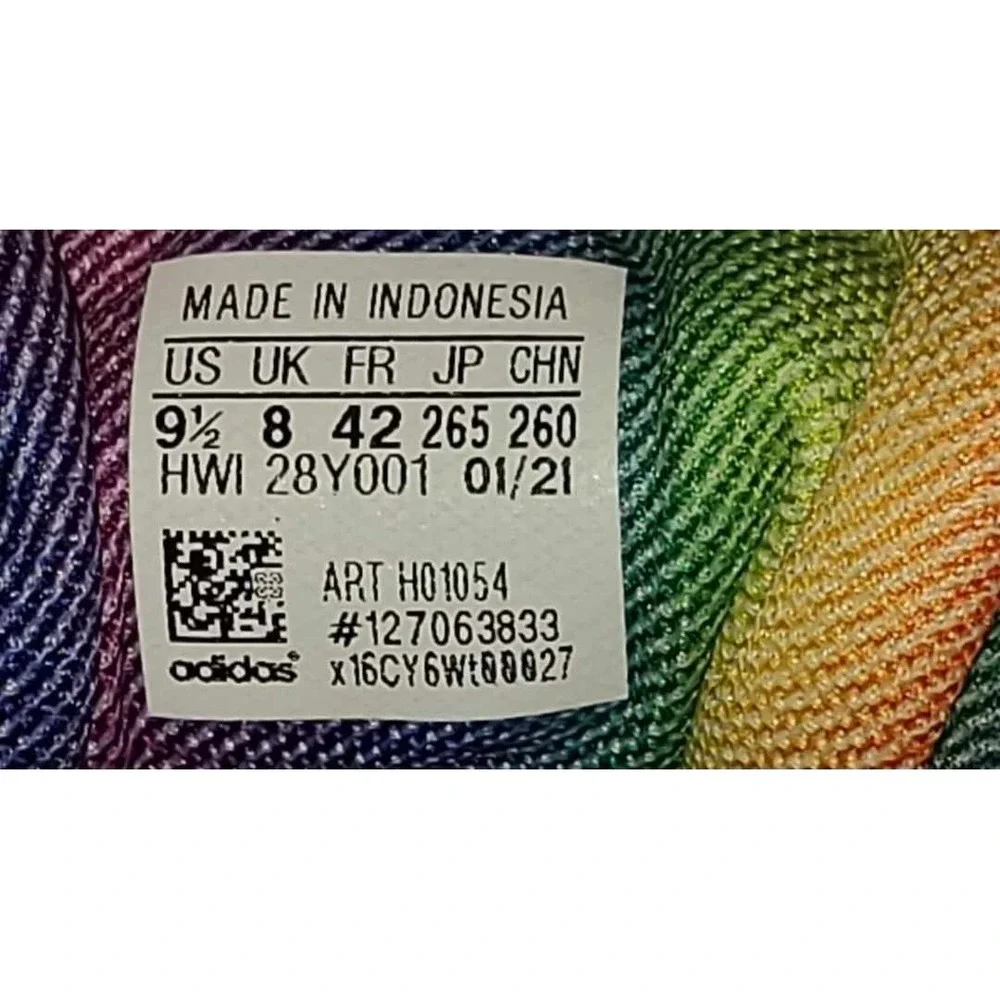 Men's Size 9.5‎ - Adidas Grand Court Rainbow Pride Sneakers H01054